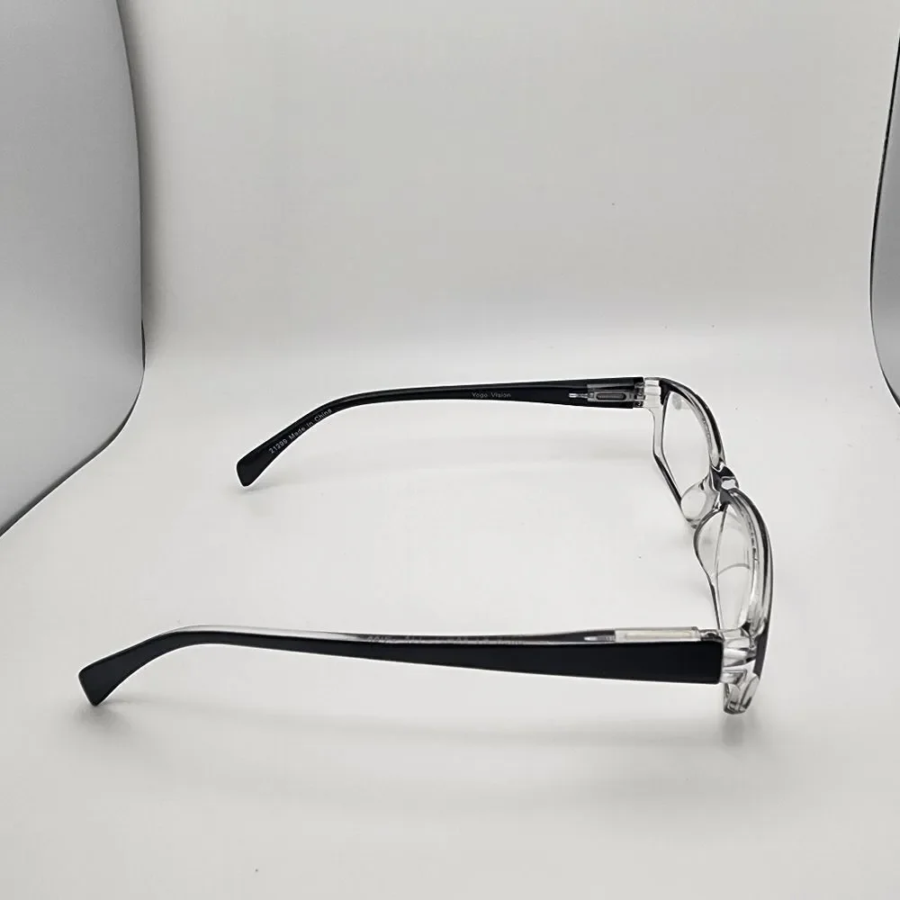 NWOT Yogo Vision Black & Clear +2.50 Readers